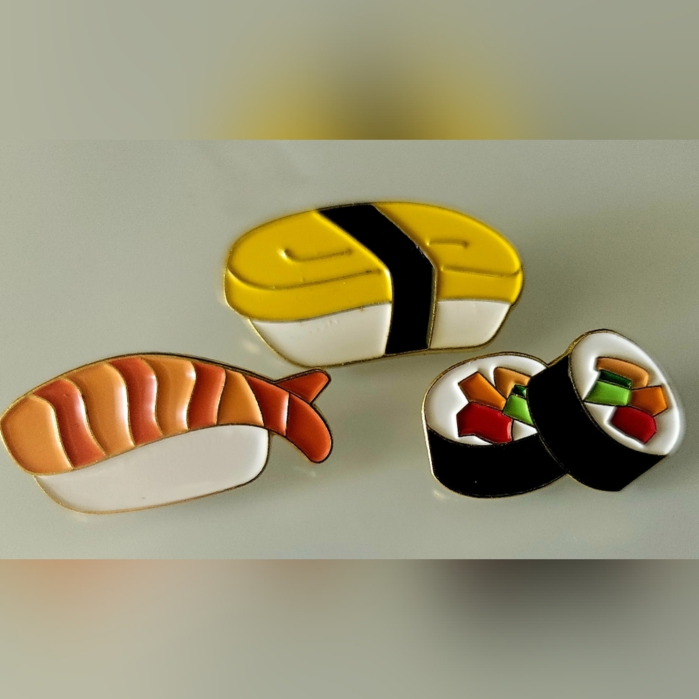 Sushi Enamel Pin Set